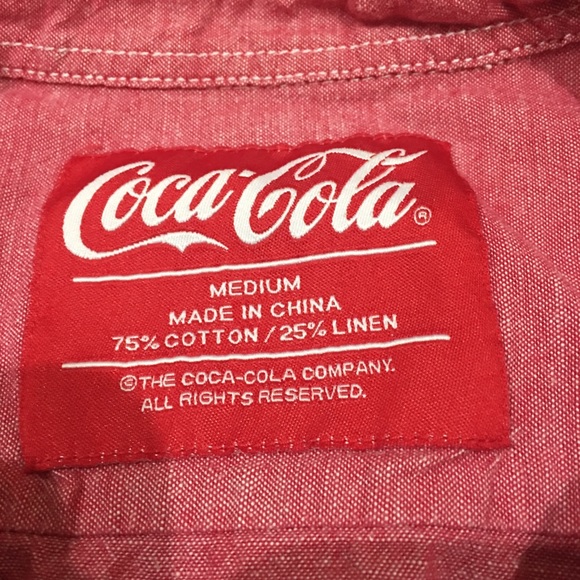 Coca Cola polo shirt for men medium size - Picture 7 of 8